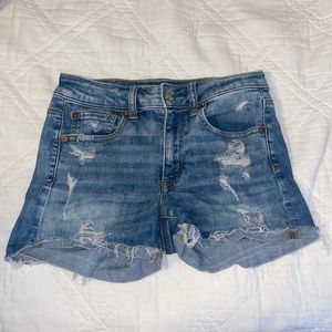 American Eagle High Rise Denim Shorts